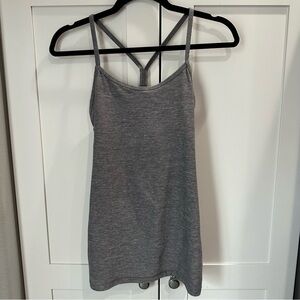 Lululemon Power Y tank women’s size 6 heather gray